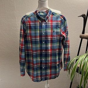 Ralph Lauren Plaid Long Sleeve Shirt | XL (18-20)